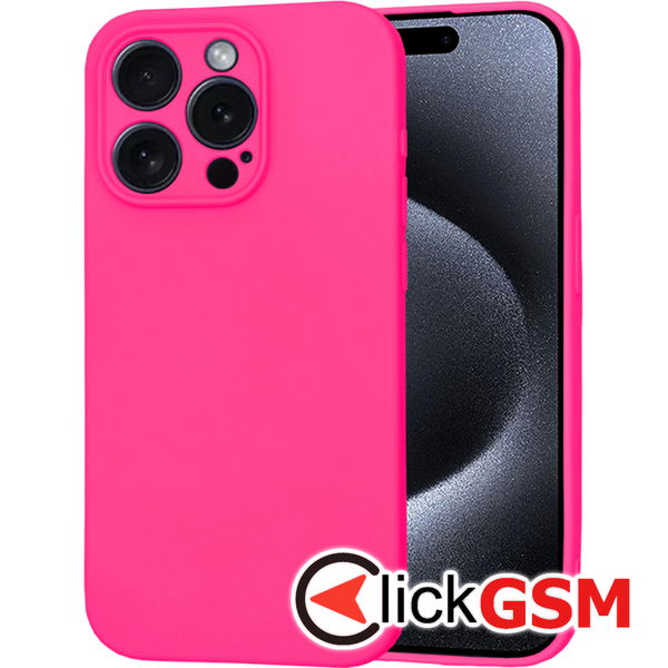 Techsuit - SoftFlex MagSafe - iPhone 15 Pro - Hot Pink