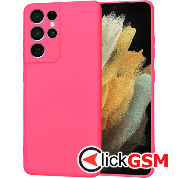 Techsuit - SoftFlex MagSafe - Samsung Galaxy S21 Ultra 5G - Hot Pink