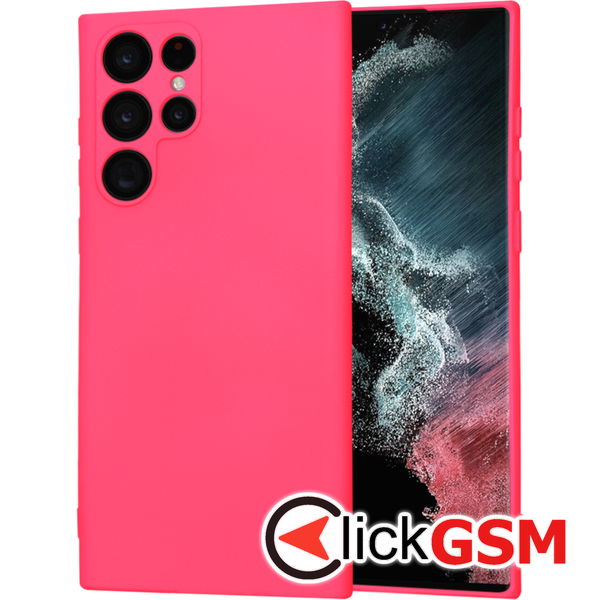Techsuit - SoftFlex MagSafe - Samsung Galaxy S22 Ultra 5G - Hot Pink