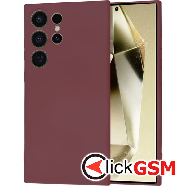 Techsuit - SoftFlex MagSafe - Samsung Galaxy S24 Ultra - Plum Red