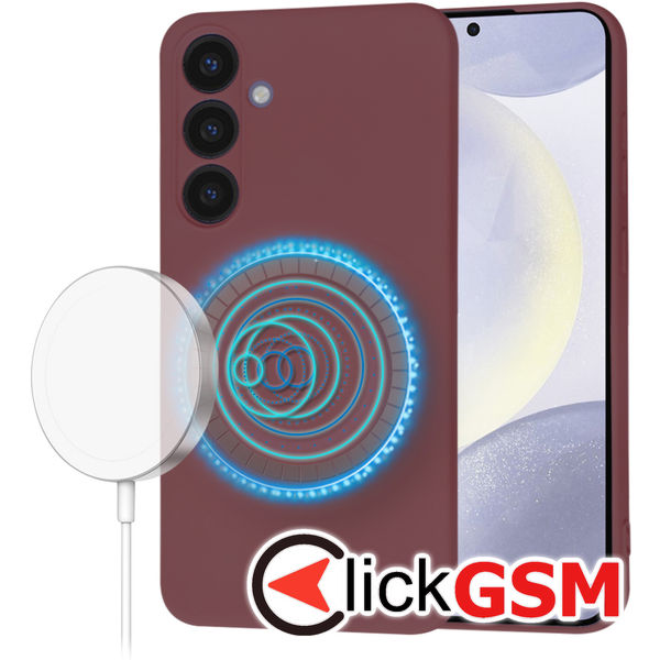 Techsuit - SoftFlex MagSafe - Samsung Galaxy S24 Plus - Plum Red