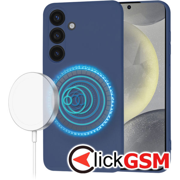 Techsuit - SoftFlex MagSafe - Samsung Galaxy S24 - Navy Blue