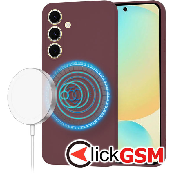 Techsuit - SoftFlex MagSafe - Samsung Galaxy S24 FE - Plum Red