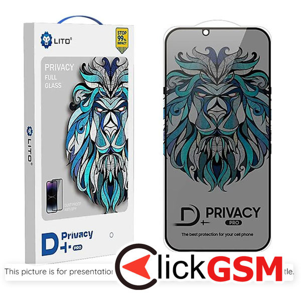 Lito - D+ Pro Privacy - iPhone 16 - Black