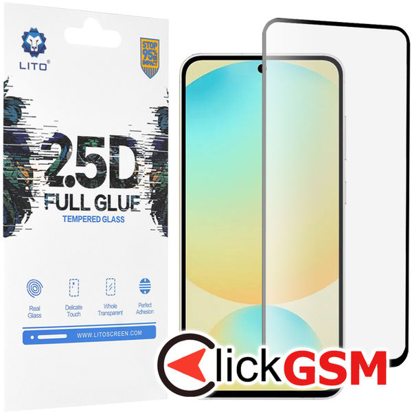 Lito - 2.5D FullGlue Glass - Samsung Galaxy S24 FE - Black
