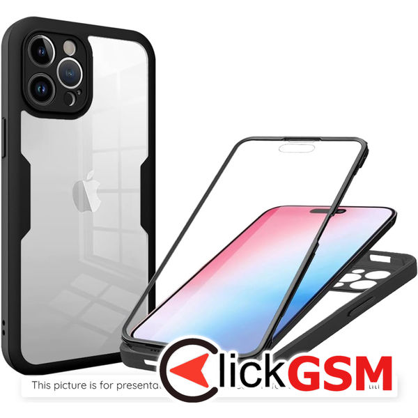 Techsuit - ColorVerse 360 Series + Screen Protector - Samsung Galaxy A06 - Black