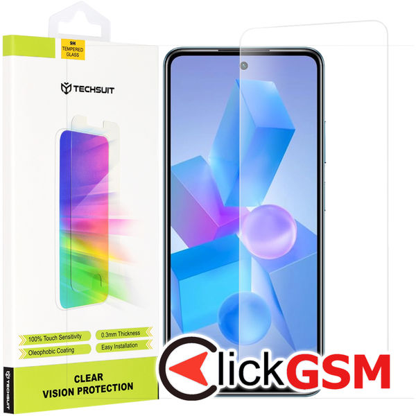 Techsuit - Clear Vision Glass - Infinix Hot 40 / 40 Pro / Tecno Spark 20 Pro / Pova 5 Pro - Transparent