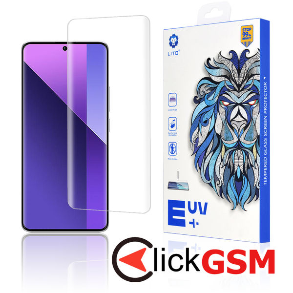 Lito - 3D UV Glass - Xiaomi Redmi Note 13 Pro+ 5G - Clear