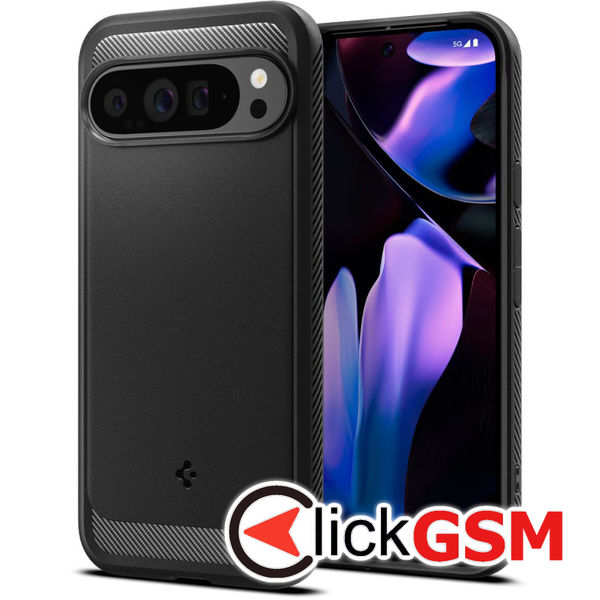 Spigen - Rugged Armor - Google Pixel 9 Pro XL - Black