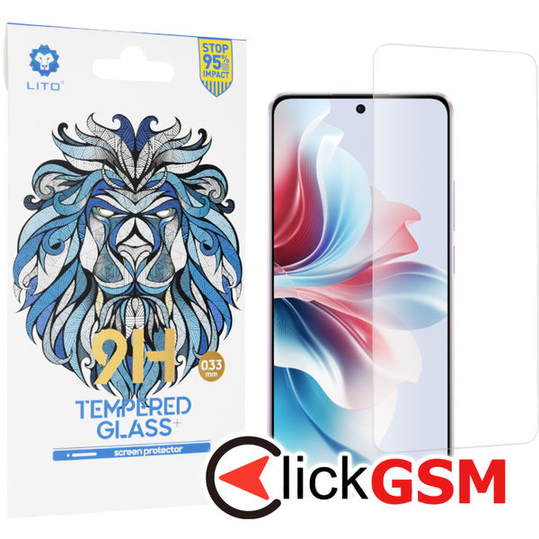 Lito - 2.5D Classic Glass - Oppo Reno11 F - Clear