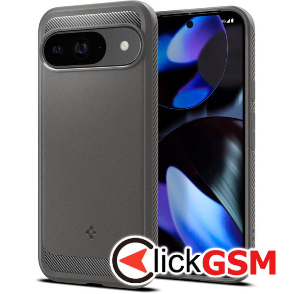 Spigen - Rugged Armor - Google Pixel 9 / 9 Pro - Marble Grey
