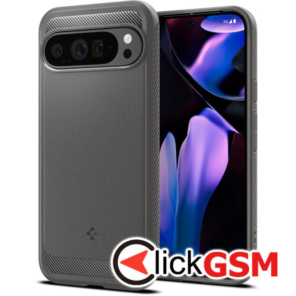 Spigen - Rugged Armor - Google Pixel 9 Pro XL - Marble Grey