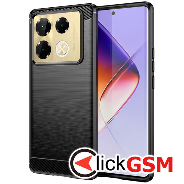 Techsuit - Carbon Silicone - Infinix Note 40 Pro+ - Black