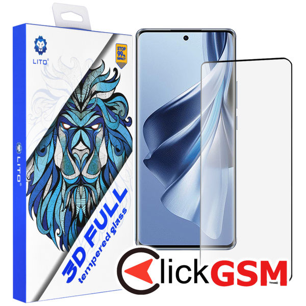 Lito - 3D Full Cover - Oppo Reno10 - Black