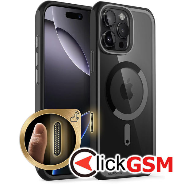 Supcase - Unicorn Beetle Slim Clear MagSafe - iPhone 16 Pro - Black