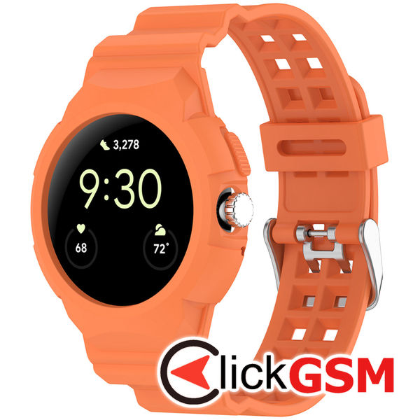 Techsuit - Watchband (W065) - Google Pixel Watch / Watch 2 / Watch 3 41mm - Orange