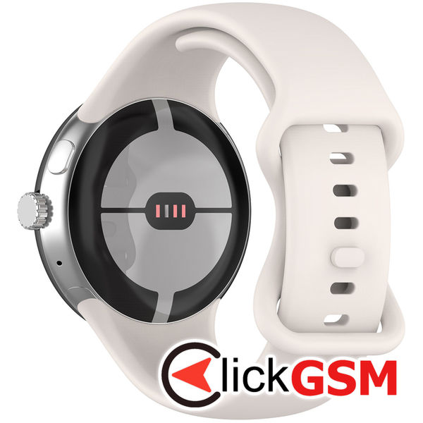 Techsuit - Watchband (W031) - Google Pixel Watch / Watch 2 / Watch 3 41mm - Creamy White