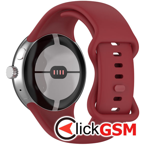 Techsuit - Watchband (W031) - Google Pixel Watch 3 45mm - Bordeaux