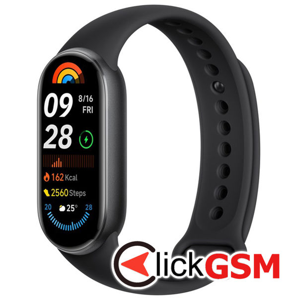 Xiaomi - SmartWatch (Smart Band 9) - 1.62 inch, AMOLED, 233mAh, Bluetooth 5.4 - Black