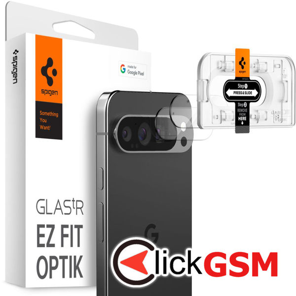 Spigen - Optik.tR EZ Fit Camera Glass (2 pack) - Google Pixel 9 Pro - Clear