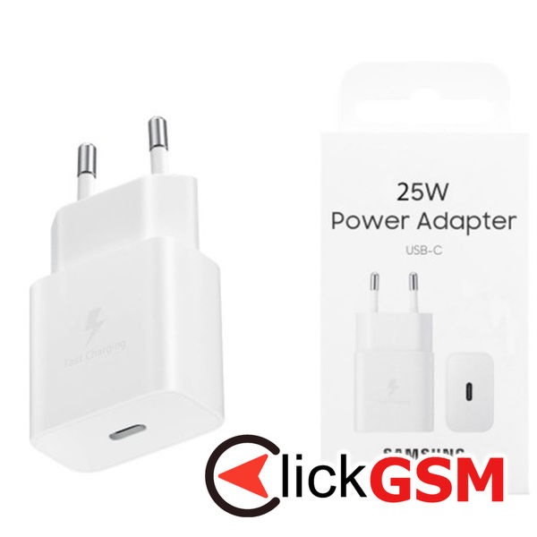 Samsung - Original Wall Charger EP-T2510 (EP-T2510NWEGWW) - Type-C, Super Fast Charging 25W - White (Blister Packing)