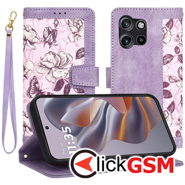 Techsuit - FlipCraft - Motorola Edge 50 Neo / Motorola ThinkPhone 25 - Mysterious Purple