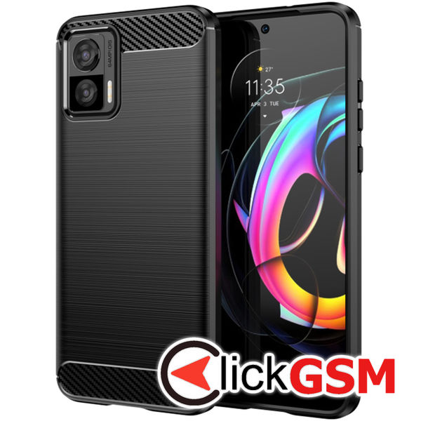 Techsuit - Carbon Silicone - Motorola Edge 50 Neo - Black