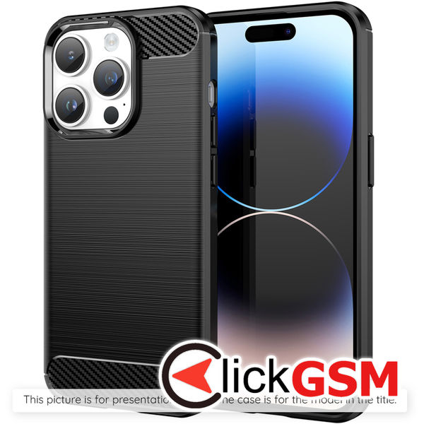 Techsuit - Carbon Silicone - Xiaomi Redmi 14C - Black