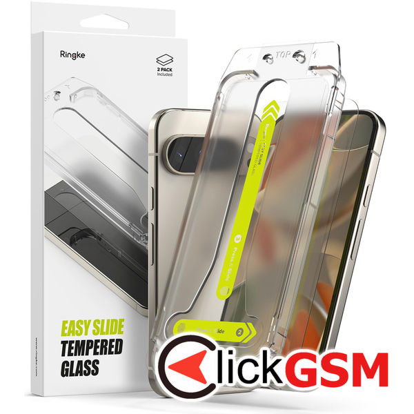 Ringke - Easy Slide Tempered Glass (2 pack) - Google Pixel 9 Pro XL - Clear