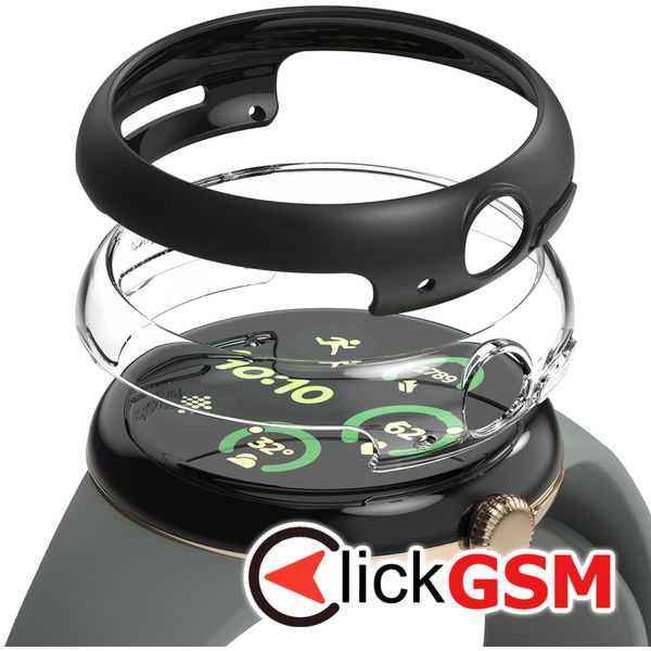 Ringke - Slim (2 pack) - Google Pixel Watch 3 41mm - Clear / Matte Black