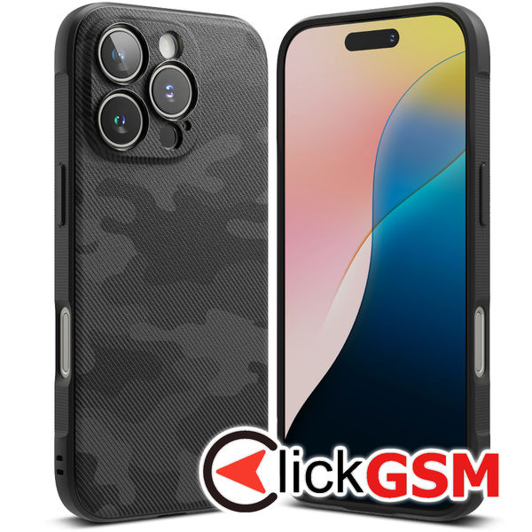 Ringke - Onyx Design - iPhone 16 Pro Max - Camo Black