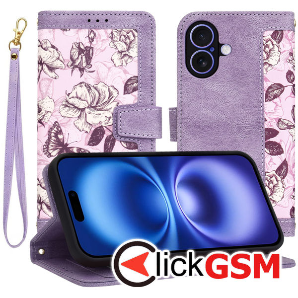 Techsuit - FlipCraft - iPhone 16 - Mysterious Purple