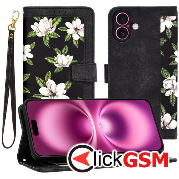 Techsuit - FlipCraft - iPhone 16 Plus - Flowers of the Dawn