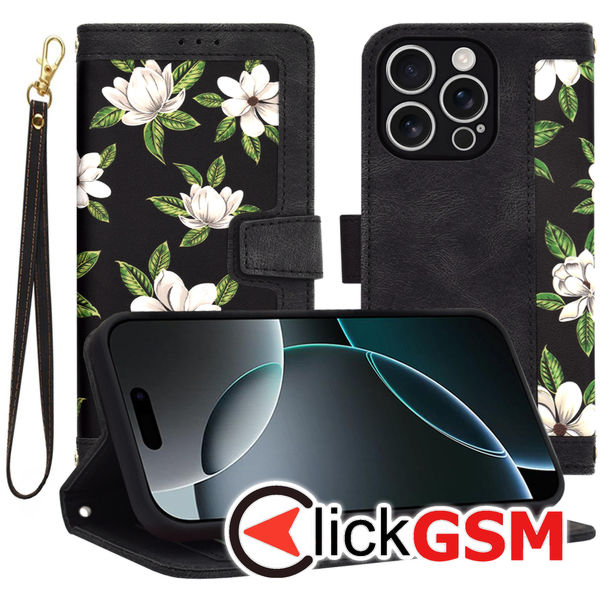 Techsuit - FlipCraft - iPhone 16 Pro - Flowers of the Dawn