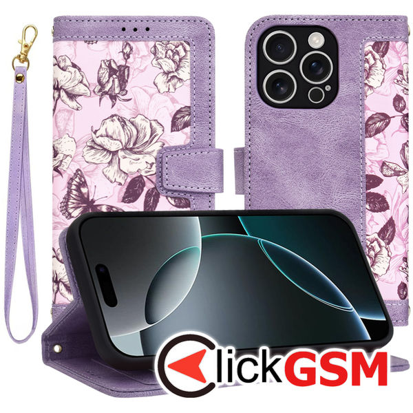 Techsuit - FlipCraft - iPhone 16 Pro - Mysterious Purple