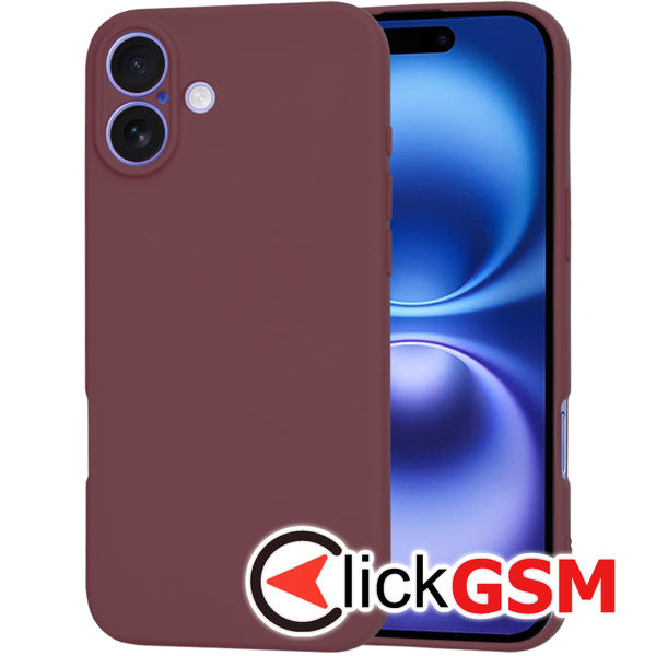 Techsuit - SoftFlex - iPhone 16 - Plum Red