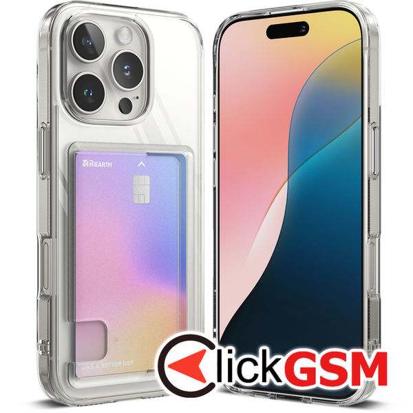 Ringke - Fusion Card - iPhone 16 Pro - Clear