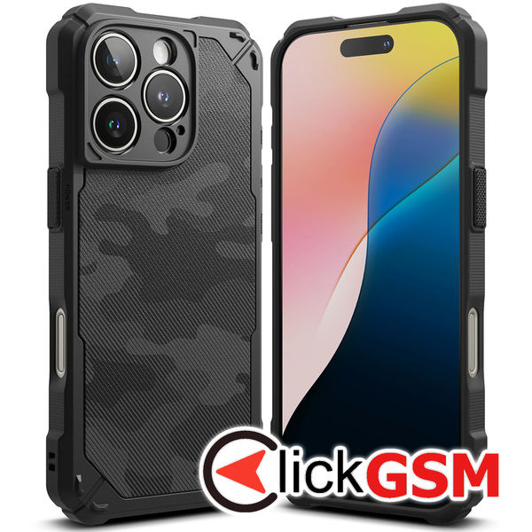 Ringke - Rugged Gear - iPhone 16 Pro - Camo Black