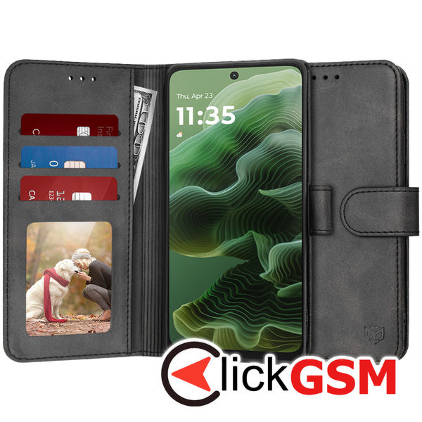 Techsuit - Diary Book - Motorola Moto G35 - Black