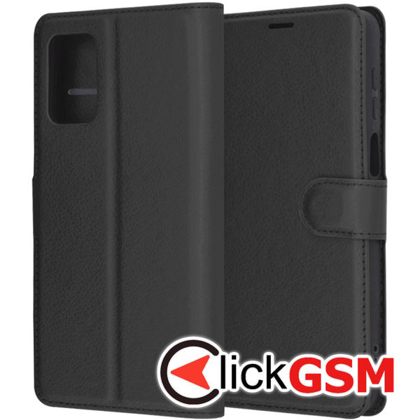 Techsuit - Leather Folio - Motorola Moto G55 - Black