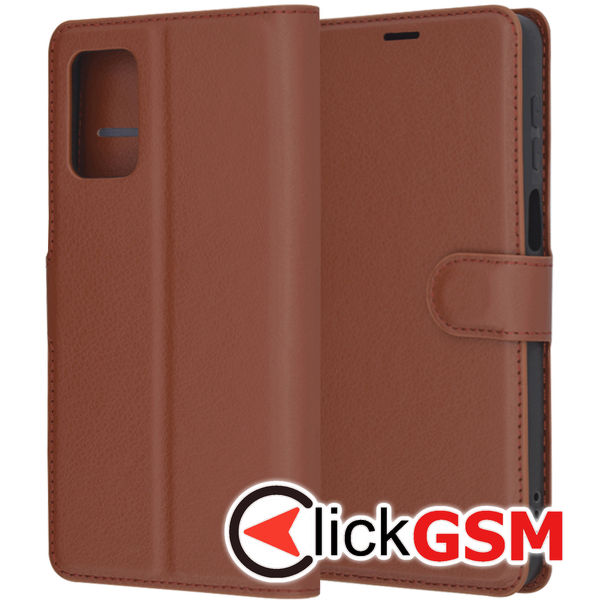 Techsuit - Leather Folio - Motorola Moto G55 - Brown