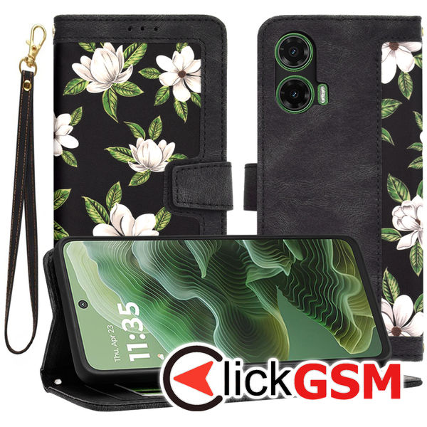 Techsuit - FlipCraft - Motorola Moto G35 - Flowers of the Dawn