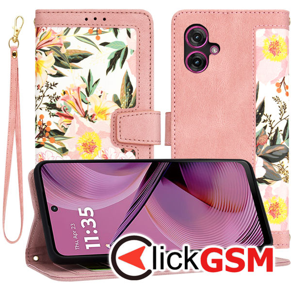 Techsuit - FlipCraft - Motorola Moto G55 - Sweetheart Pink
