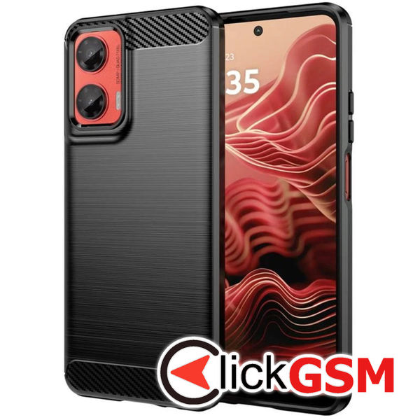 Techsuit - Carbon Silicone - Motorola Moto G35 - Black