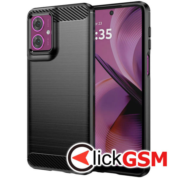 Techsuit - Carbon Silicone - Motorola Moto G55 - Black