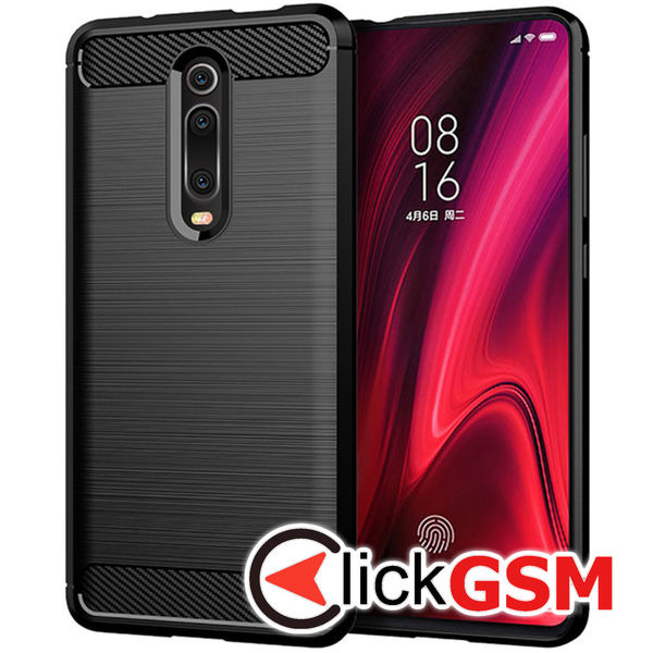 Techsuit - Carbon Silicone - Xiaomi Mi 9T / Mi 9T Pro / Redmi K20 / Redmi K20 Pro - Black