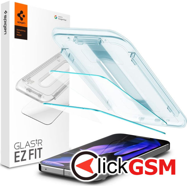 Spigen - Glas.tR EZ-FIT (2 pack) - Google Pixel 9 Pro XL - Clear