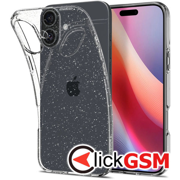 Spigen - Liquid Crystal Glitter - iPhone 16 Plus - Crystal Quartz
