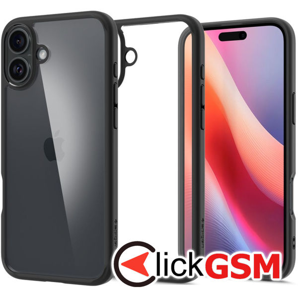 Spigen - Ultra Hybrid - iPhone 16 - Matte Black