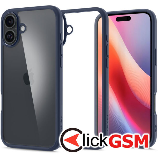 Spigen - Ultra Hybrid - iPhone 16 - Navy Blue